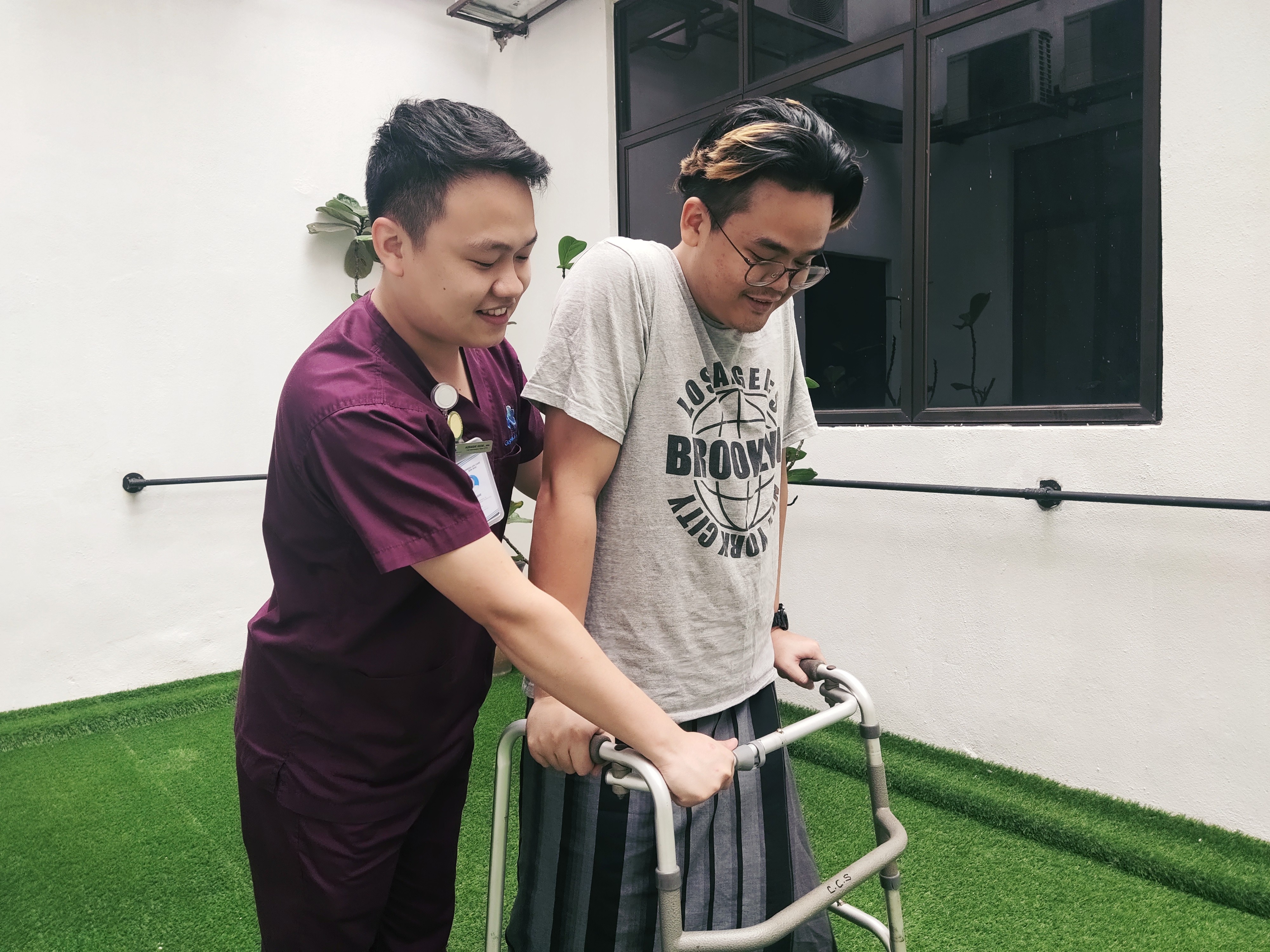 Ambulation assistance for elderly patient